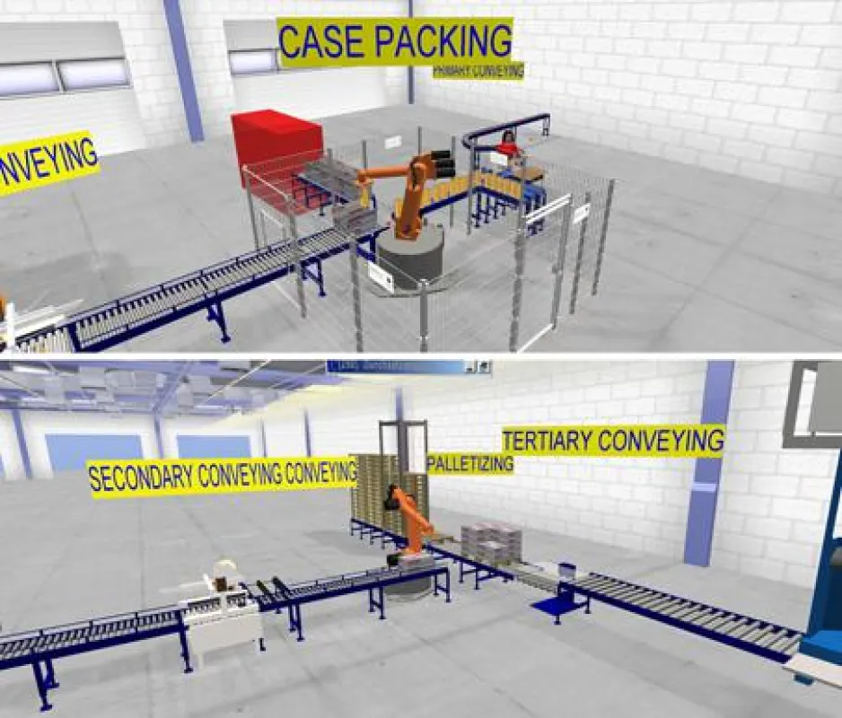 Mit neuen Funktionen für Palettierung und Kartonierung zu realistischen Verpackungsszenarien