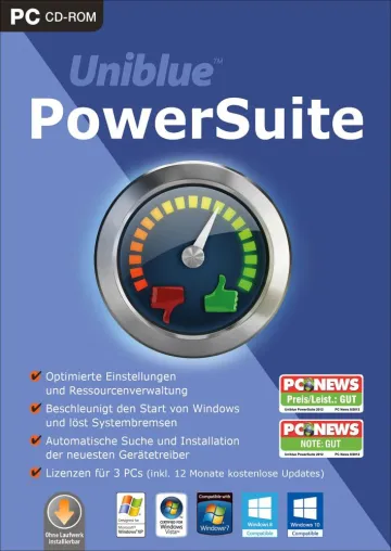 Bild: Uniblue PowerSuite hält PCs fit