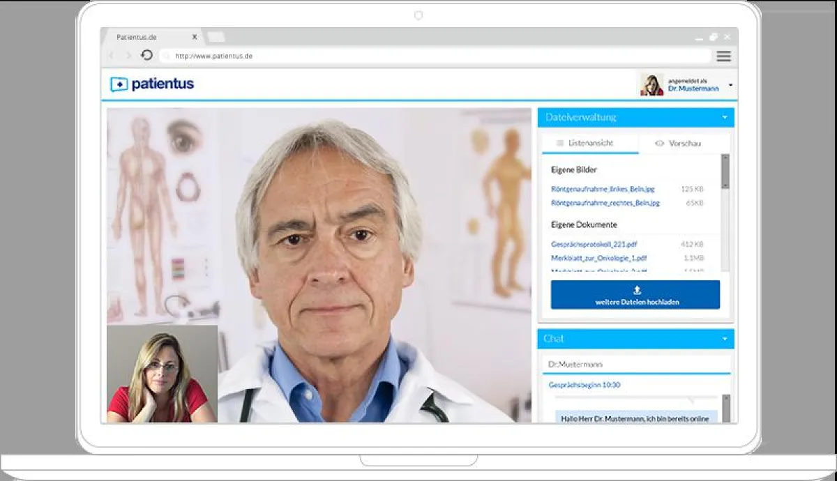 Die Online Video-Sprechstunde von Patientus verbindet Arzt&Patient. Jederzeit und ohne Software.