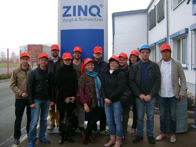 Feuerverzinkung live erlebt Bild: Feuerverzinkung live erlebt