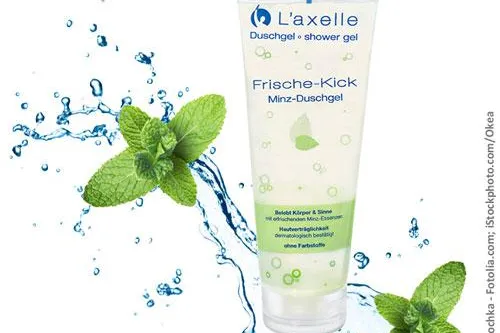 Bild: Frisch ins Frühjahr mit dem neuen L’axelle® Minz-Duschgel „Frische-Kick“