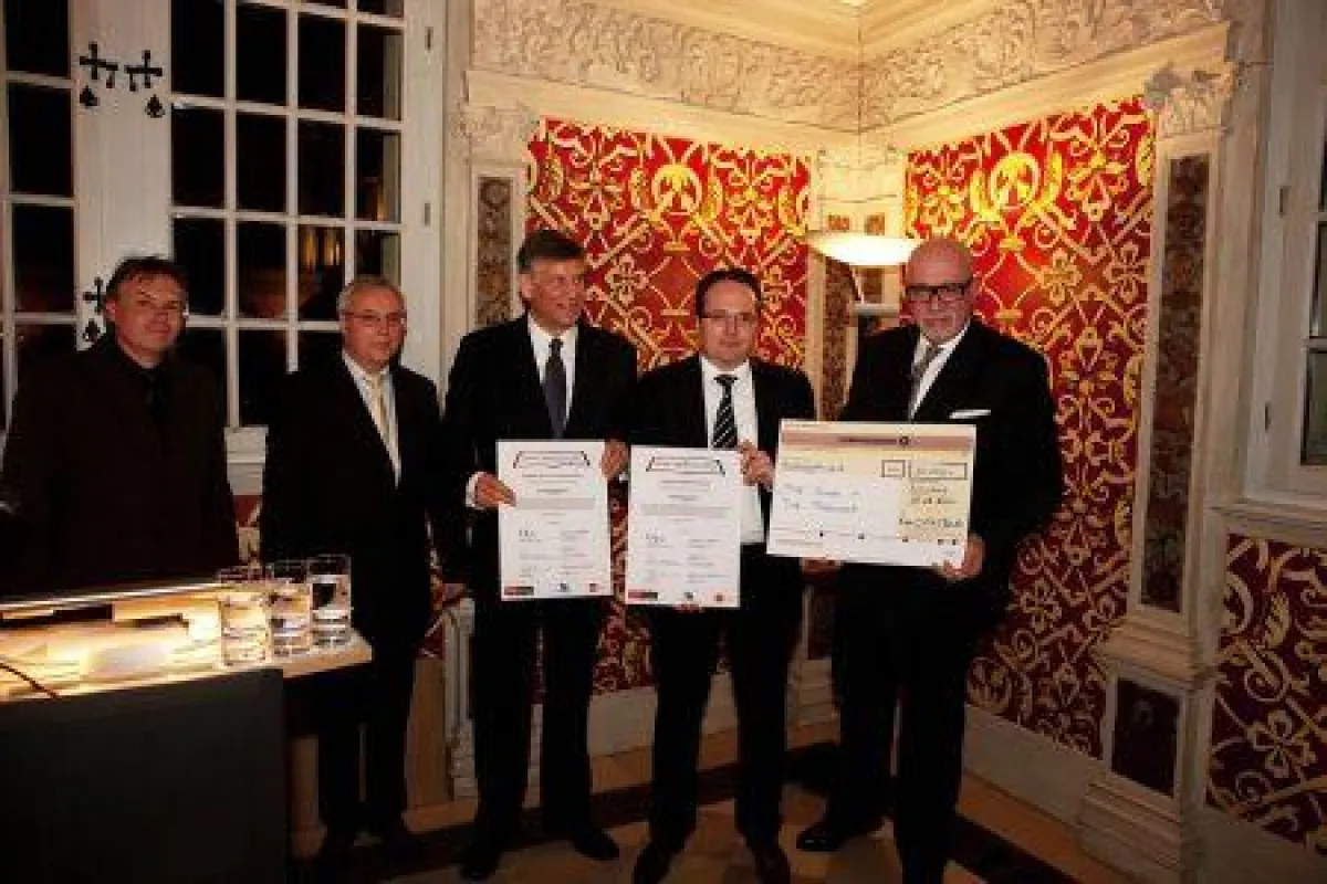 Foto von der Preisverleihung in Nürnberg am 02.03.2011