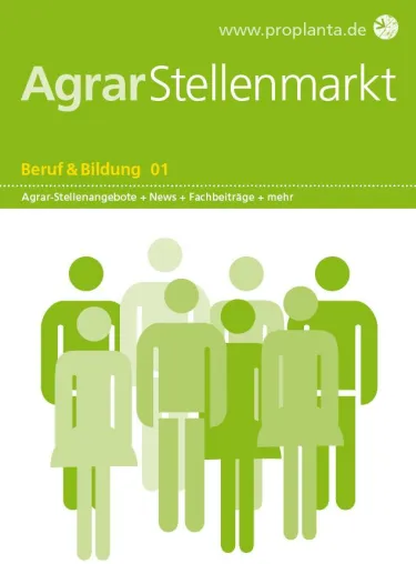 Neues Journal "AgrarStellenmarkt" ergänzt Online-Jobbörse von Proplanta Bild: Neues Journal "AgrarStellenmarkt" ergänzt Online-Jobbörse von Proplanta