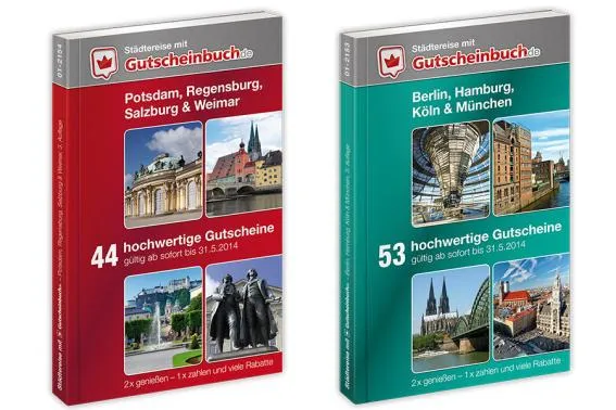 Neu: Tolle Städte in Deutschland und Österreich entdecken mit der „Städtereise mit Gutscheinbuch.de“ Bild: Neu: Tolle Städte in Deutschland und Österreich entdecken mit der „Städtereise mit Gutscheinbuch.de“