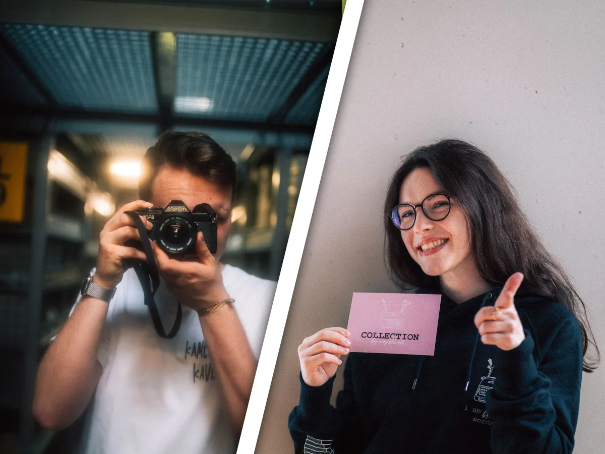 (Links Paul Meckes, Rechts Bianca Wege von Waystowrite in ihren LYTD® Kollektionen) (© Azimian Schimmer Group GbR)