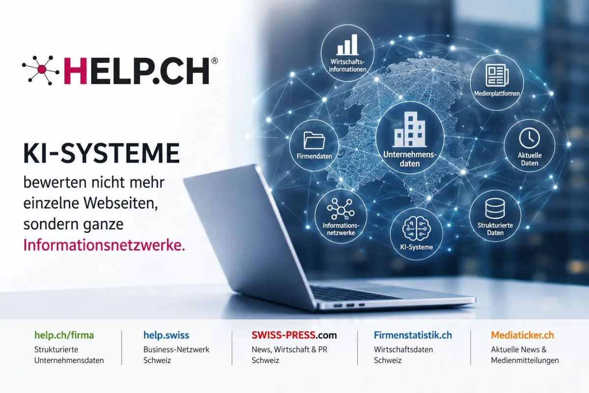 KI-Systeme bewerten zunehmend vernetzte Informations- und Unternehmensdaten (© HELP Media AG / HELP.CH®)