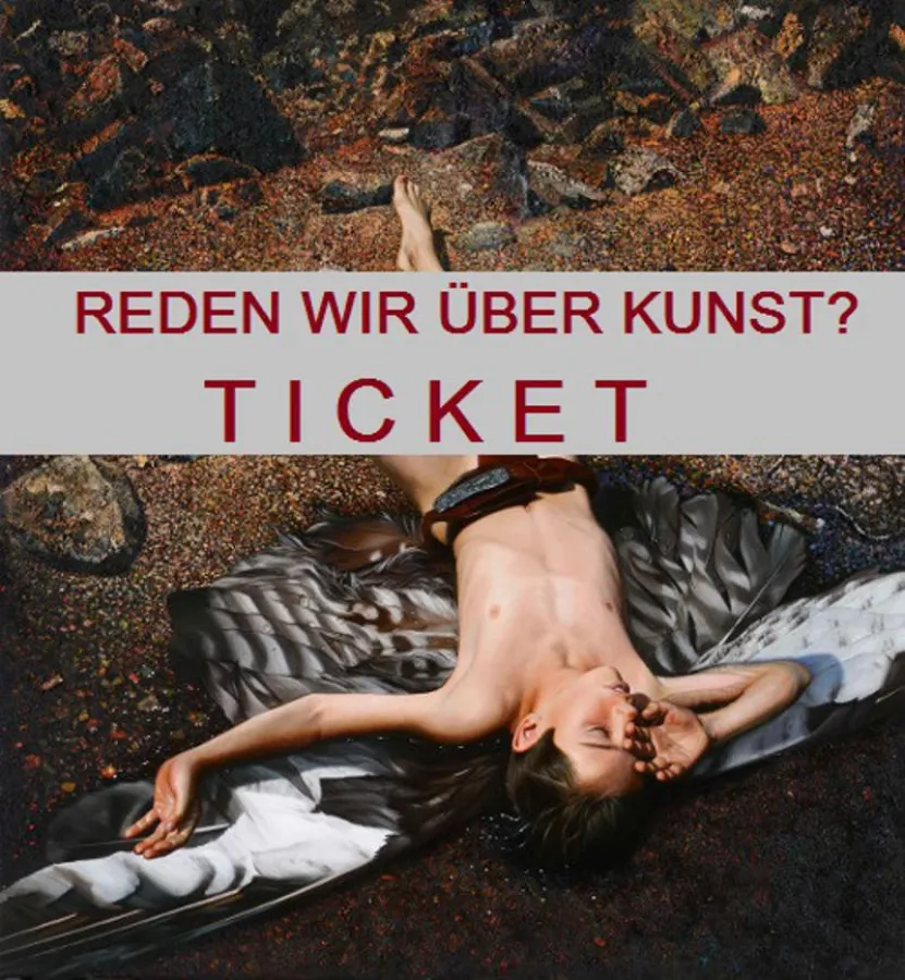 Jorge Villalba, Der gefallene Engel, Öl auf Leinwand, 120x130 cm, 2015