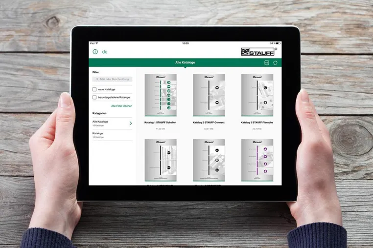 Bild: Die neue Stauff Katalog App