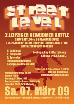 STREET LEVEL - mitteldeutsches Newcomer-Breakdance-Battle geht in die zweite Runde Bild: STREET LEVEL - mitteldeutsches Newcomer-Breakdance-Battle geht in die zweite Runde