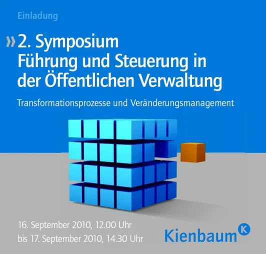 Bild: 2. Symposium "Führung und Steuerung in der Öffentlichen Verwaltung" am 16. und 17.09.2010 in Berlin
