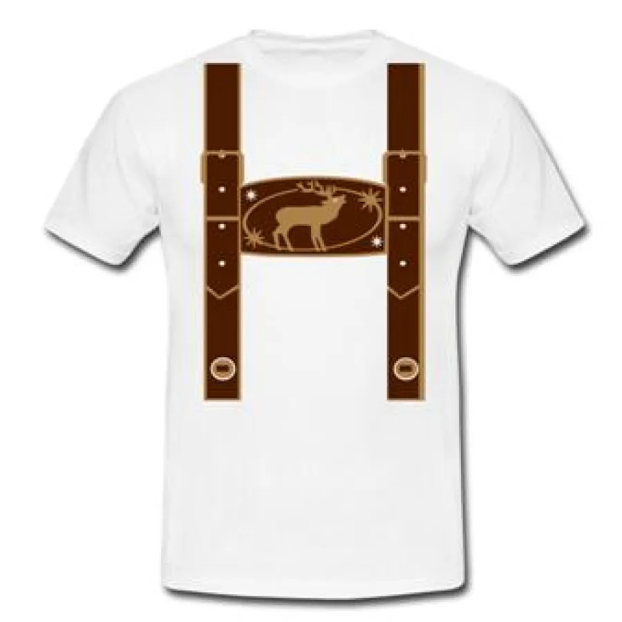 Wer nicht ganz auf den Trachten-Look verzichten möchte, druckt sich den charakteristischen Latz auf'