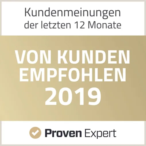 „Von Kunden empfohlen 2019“ – ProvenExpert-Auszeichnung für Personalberatung MEYHEADHUNTER Bild: „Von Kunden empfohlen 2019“ – ProvenExpert-Auszeichnung für Personalberatung MEYHEADHUNTER