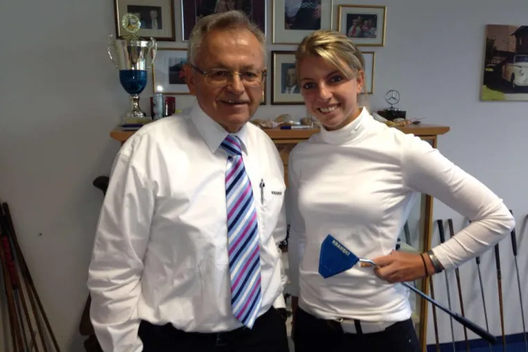 Ladys first: Sophia Popov zu Gast in der Kramski Putting Academy Bild: Ladys first: Sophia Popov zu Gast in der Kramski Putting Academy
