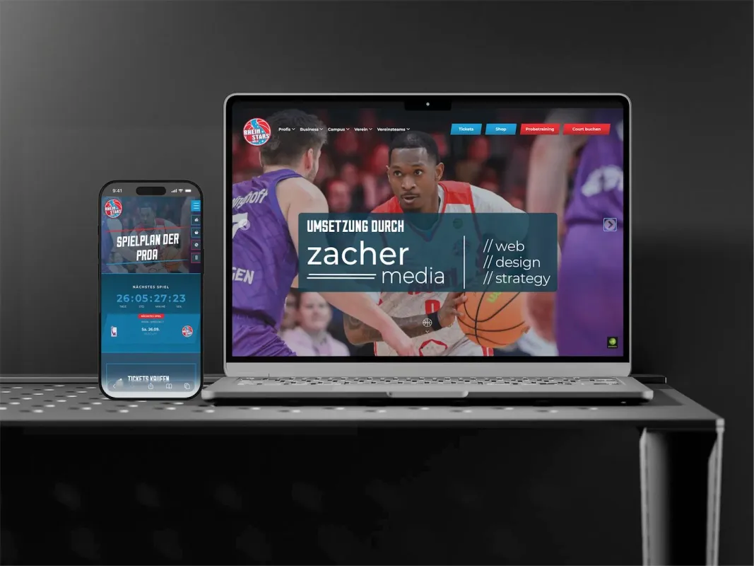 RheinStars Köln gehen mit neuem Webauftritt von zacher media online