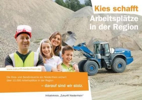 Bild: „Initiativkreis Zukunft Niederrhein“ startet Kampagne für die Kies- und Sandindustrie in der Region