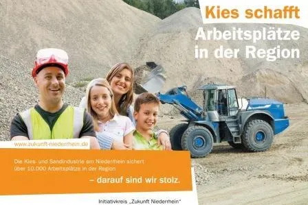 Bild: „Initiativkreis Zukunft Niederrhein“ startet Kampagne für die Kies- und Sandindustrie in der Region