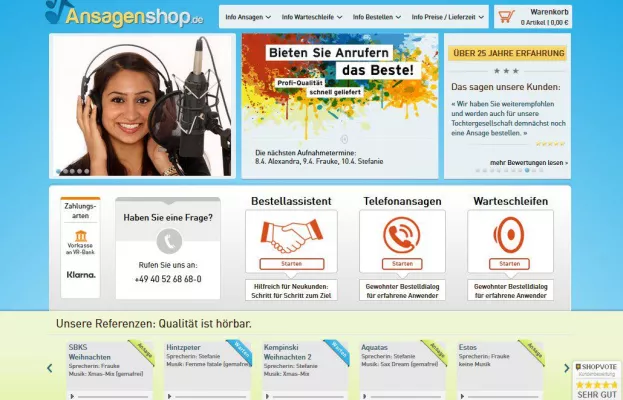 Telefonansagen online bestellen - jetzt mit Unterstützung für Zusammenarbeit Bild: Telefonansagen online bestellen - jetzt mit Unterstützung für Zusammenarbeit