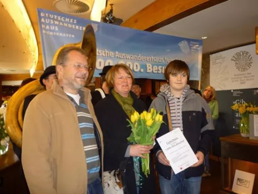 Bild: Deutsches Auswandererhaus feiert eine Million Besucher seit der Eröffnung