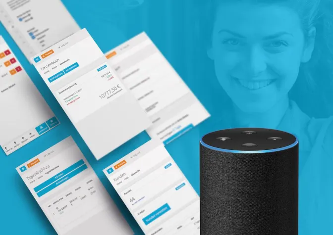 Die digitale Registrierkasse helloCash jetzt auch mit Alexa steuern Bild: Die digitale Registrierkasse helloCash jetzt auch mit Alexa steuern