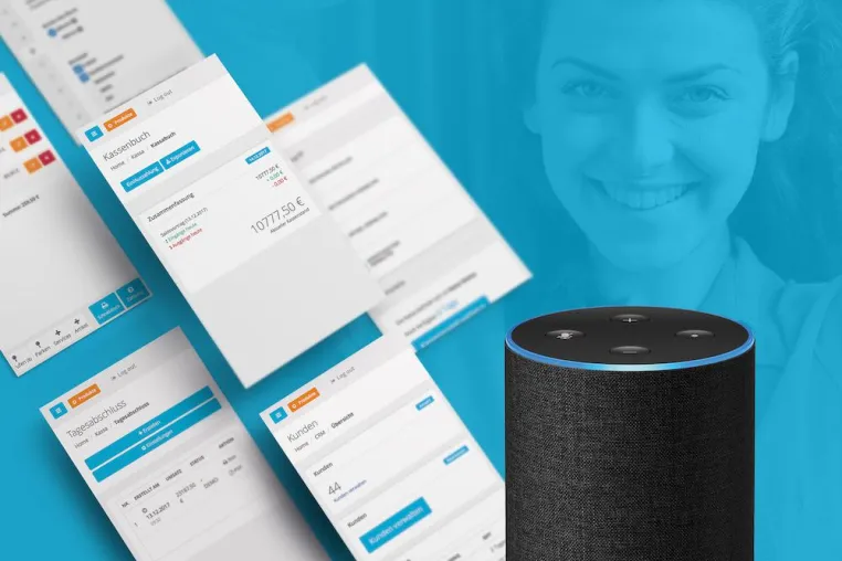 Bild: Die digitale Registrierkasse helloCash jetzt auch mit Alexa steuern