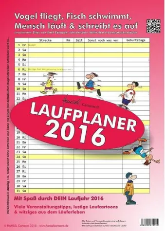 Bild: HANSEL Cartoons veröffentlicht den Cartoon Laufplaner 2016