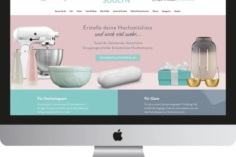 Hochzeitstage 2020: Start-up SOOLYN präsentiert Online-Geschenkeshop mit kostenlosen Planungstools Bild: Hochzeitstage 2020: Start-up SOOLYN präsentiert Online-Geschenkeshop mit kostenlosen Planungstools