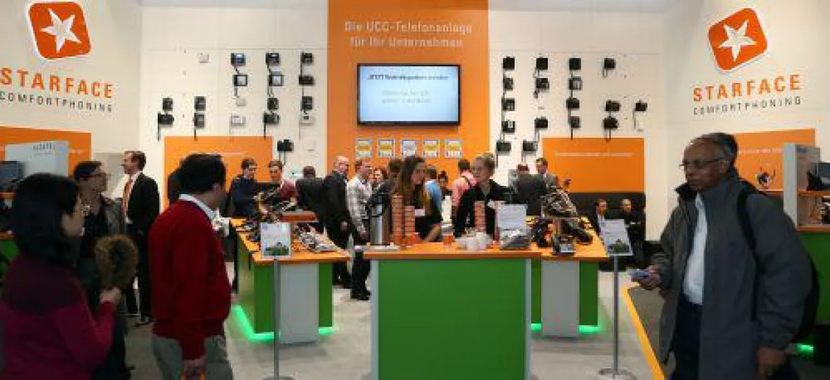 STARFACE konnte an den fünf Messetagen der CeBIT 2014 mehrere Tausend Besucher begrüßen