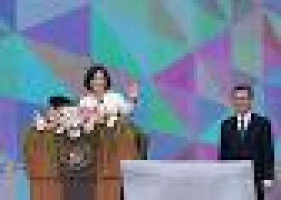 Bild: Antrittsrede von Präsidentin Tsai Ing-wen