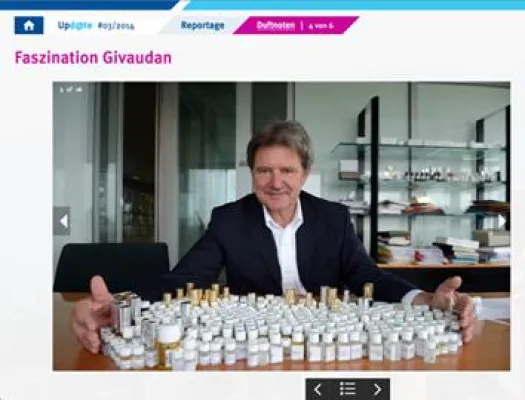 Bild: Erfolgsgeheimnis Parfum: Jean Guichard, Leiter der berühmten Parfümerieschule von Givaudan, exklusiv in Upd@te