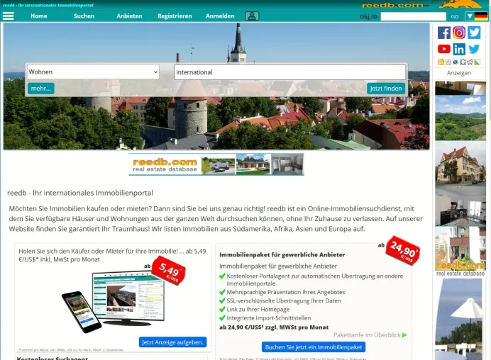 Bild: Global gedacht - reedb.com vernetzt Immobilienangebote auf der ganzen Welt