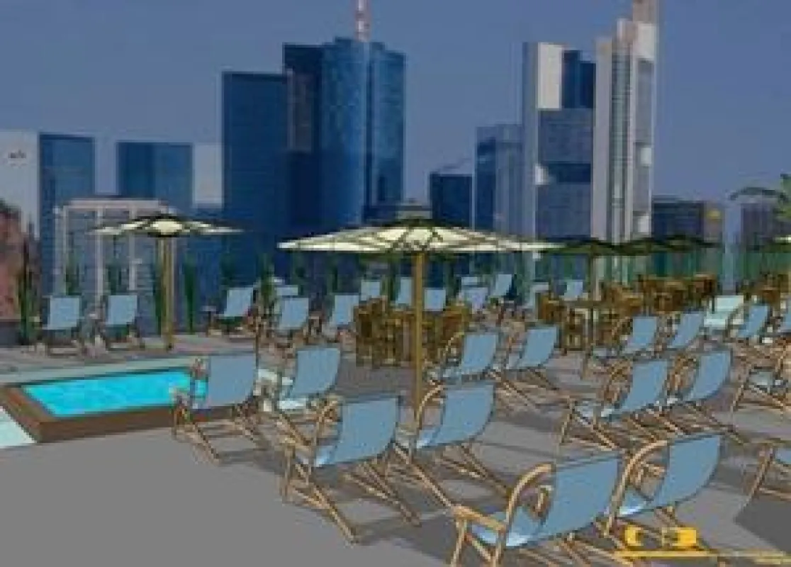 Vom 17. Mai an elegante Realität auf Frankfurts größter Dachterrasse: der Long Island Summer Lounge auf dem Parkhaus Börse.
