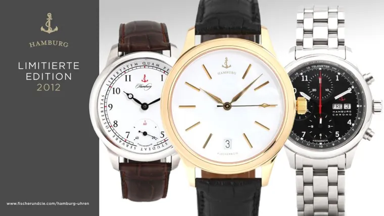 Bild: Maßuhrenmanufaktur Fischer&Cie. präsentiert limitierte Hamburg Edition 2012