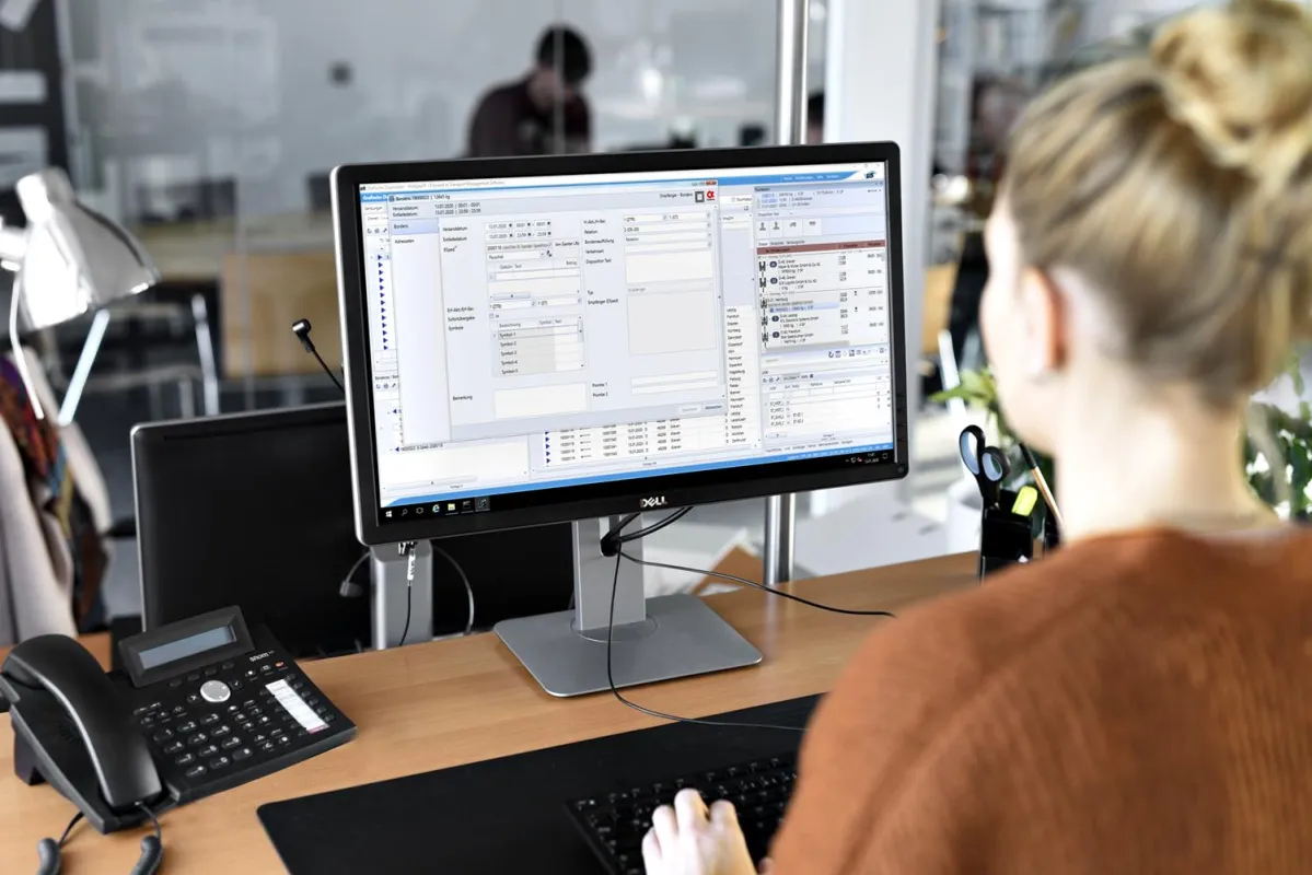 Die Grafische Disposition der Speditionssoftware WinSped. (Foto: LIS AG)