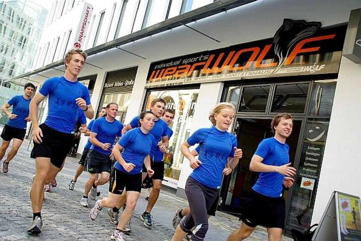Testlauf bei individual sports wearWolf in Chemnitz