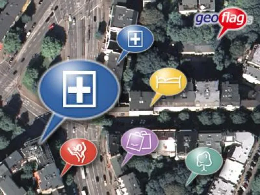 Bild: Über 350.000 Ärzte und Gesundheitsberufe von DocInsider in der Geoflags-Welt verortet