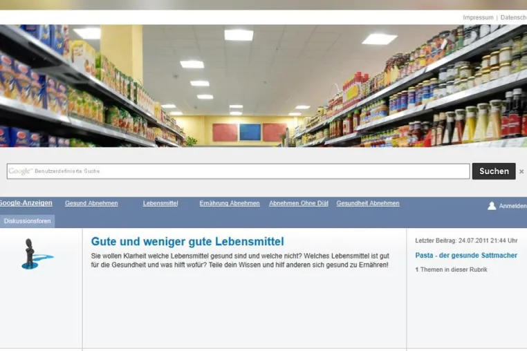 Lebensmittel-Bewertung-Portal von bitfold Bild: Lebensmittel-Bewertung-Portal von bitfold