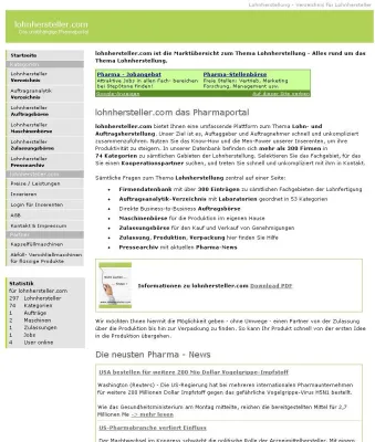 Bild: Pharmaportal für Lohnhersteller und Laboratorien