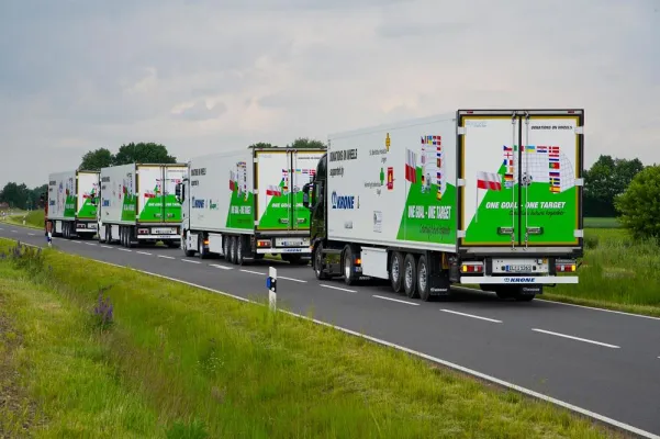 Bild: Telematik-Markt.de berichtet über Spendenaktion des Fahrzeugwerks Krone
