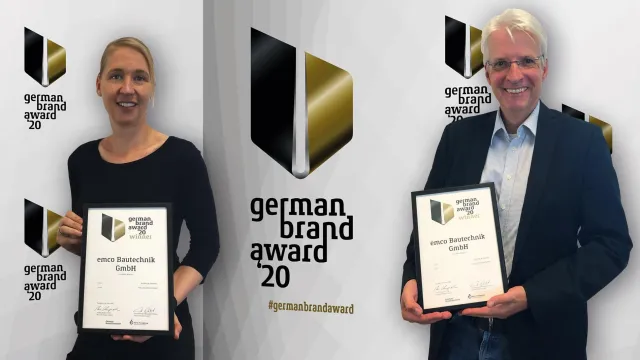 Bild: Emco Bau gewinnt German Brand Award 2020 Preis fur erfolgreiche Markenfuhrung