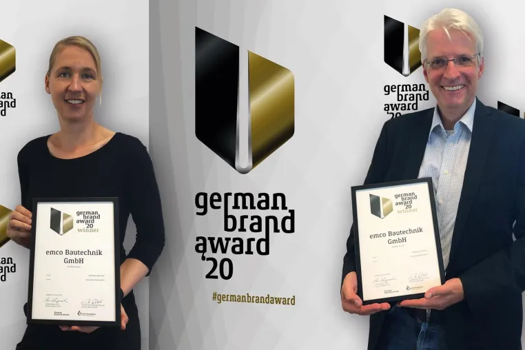 Bild: Emco Bau gewinnt German Brand Award 2020 Preis fur erfolgreiche Markenfuhrung