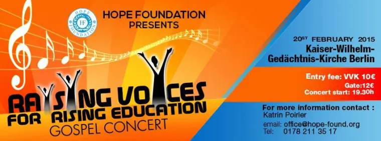 Berliner Gospelchöre singen in der Kaiser-Wilhelm-Gedächtniskirche für den Bau einer Schule in Kamerun Bild: Berliner Gospelchöre singen in der Kaiser-Wilhelm-Gedächtniskirche für den Bau einer Schule in Kamerun