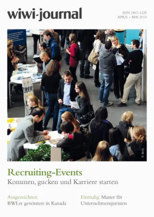 Recruitingmessen sind Top-Thema des aktuellen WiWi-Journals