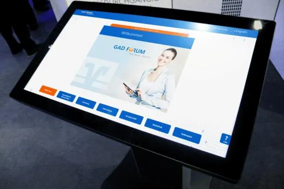 Bild: Informationen interaktiv auf dem GAD FORUM