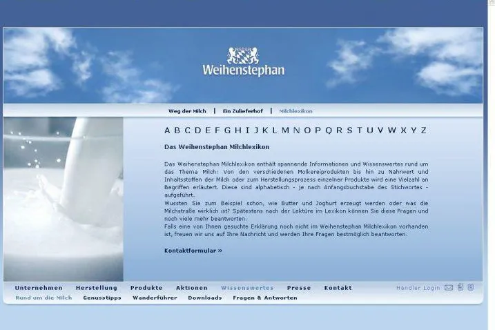 Bild: Mehr Information, mehr Service – Staatliche Molkerei Weihenstephan erweitert Internetangebot
