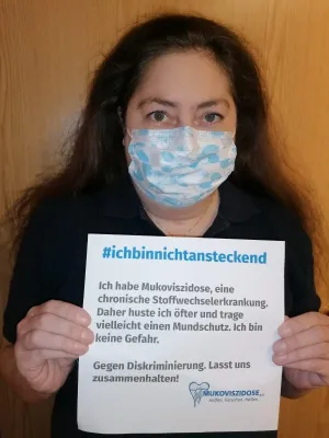 Bild: Ich bin nicht ansteckend! – Solidarität mit chronisch Kranken in Corona-Zeiten