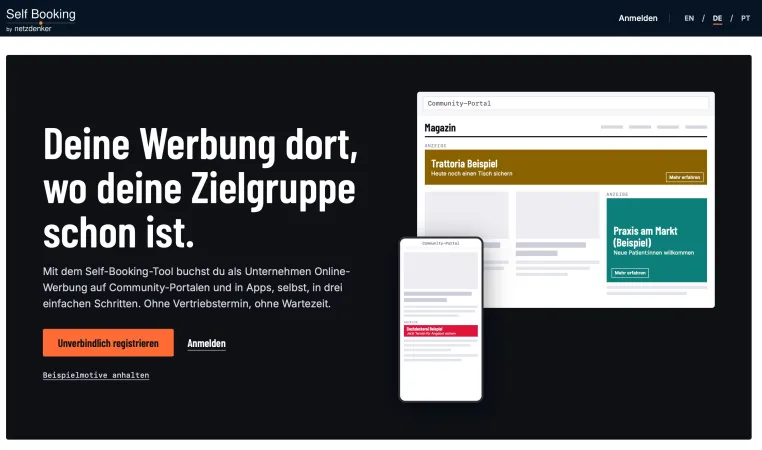 Bild: netzdenker startet Selfbooking Tool für Werbung in der LGBTQIA+ Community, Pakete ab 300 Euro