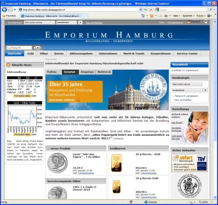 Bild: Die neue Edelmetallanlage, silber-werte.de.