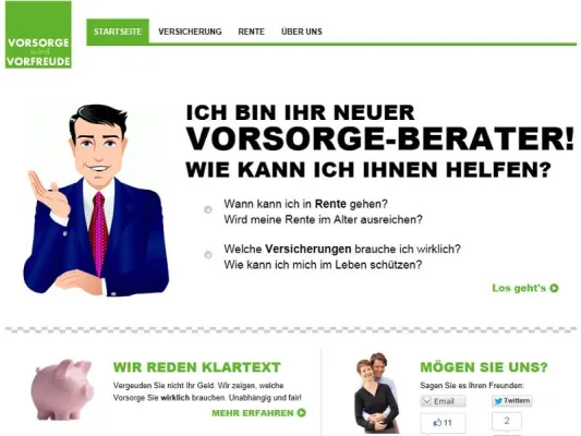 Bild: Endlich faire und kostenlose Beratung für Rente und Versicherung – Vorsorge-wird-Vorfreude.de
