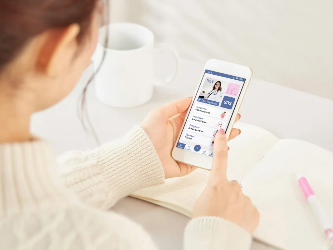 Innovative Unterstützung für Betroffene mit der PCOS-App für das Smartphone (© Endo Health GmbH)