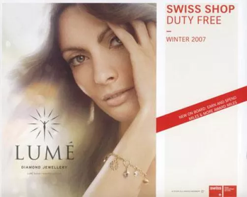 Bild: LUMÉ checkt bei SWISS International Air Lines ein